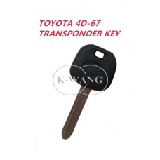 Toyota 4D-67 Transponder Key